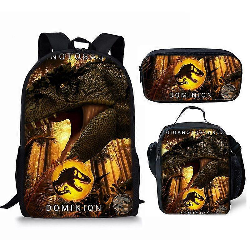 Student backpack three piece set cartoon backpack