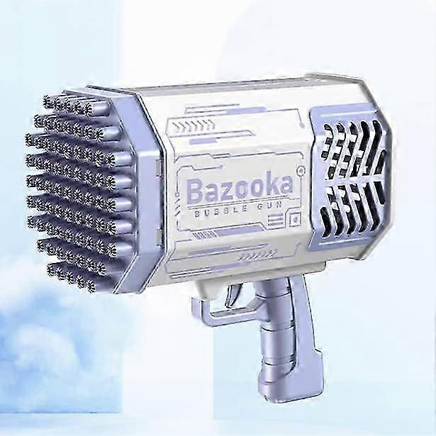 69 Hole Bubble Machine 69 Hole Bazooka Bubble Machine Colorful Light Strong Wind Bubble Machine Summer Outdoor Children's Toys - Good Things for Boys