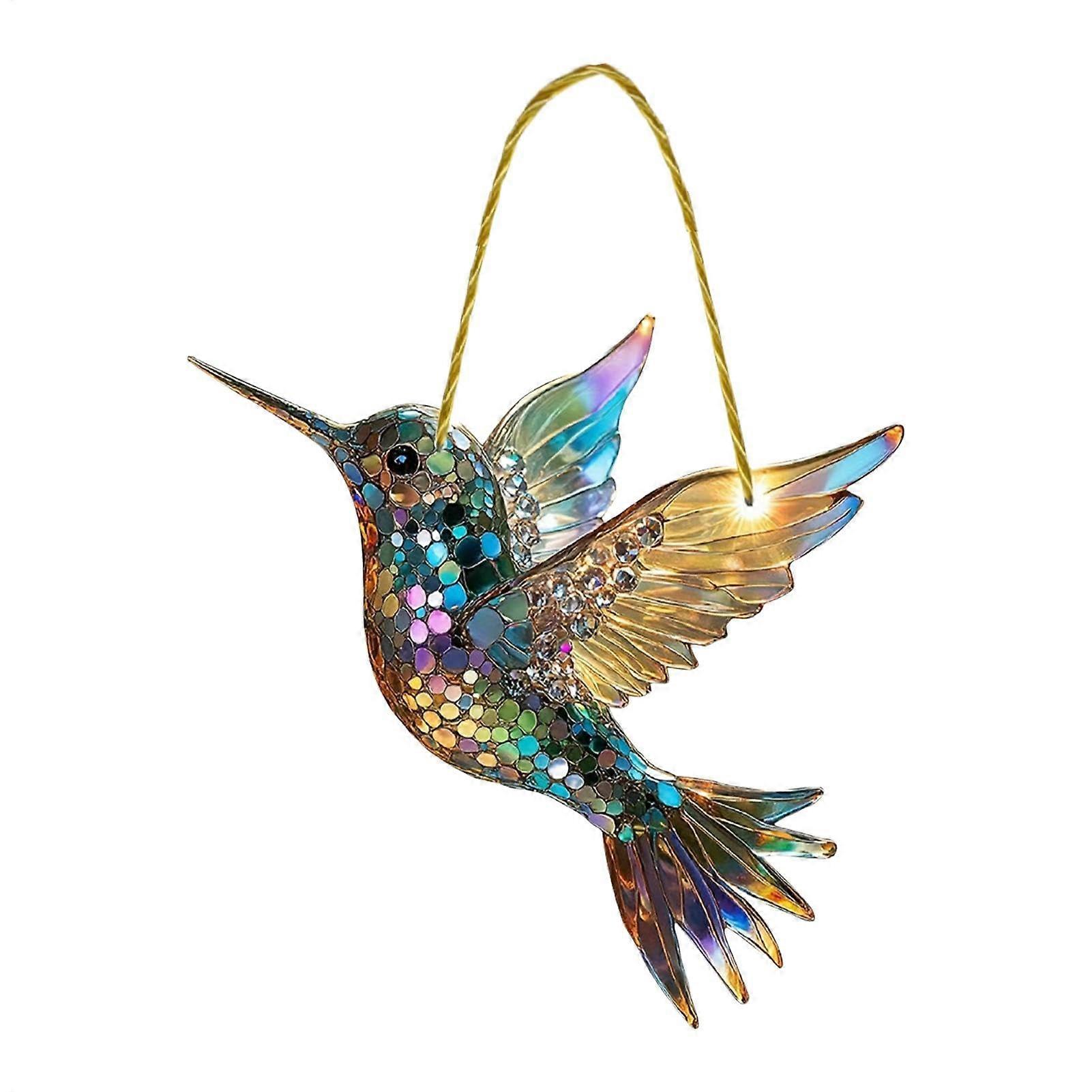 Bird Decorative Window Hanging, Hummingbird Suncatcher, 1 Piece Light Catcher, Spring Decoration