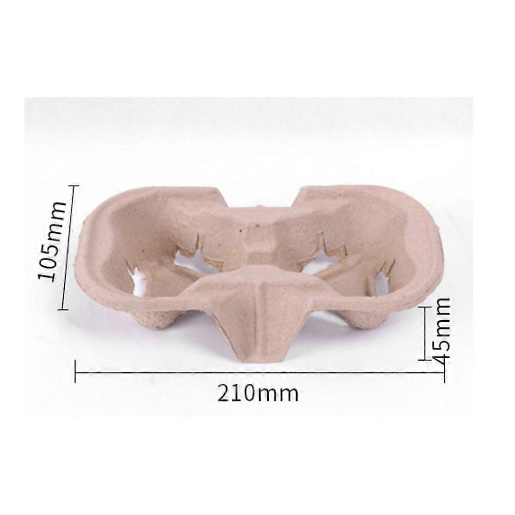 Take Cup Tray Portable Paper Coffee Box For Restaurant 20Pcs