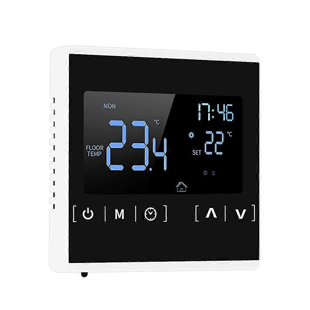 Smart Thermostat, Wi-Fi Enabled Temperature Controller for Electric Heating, Touch Screen &amp; LCD Display, Easy to Program &amp; Install for Home, E