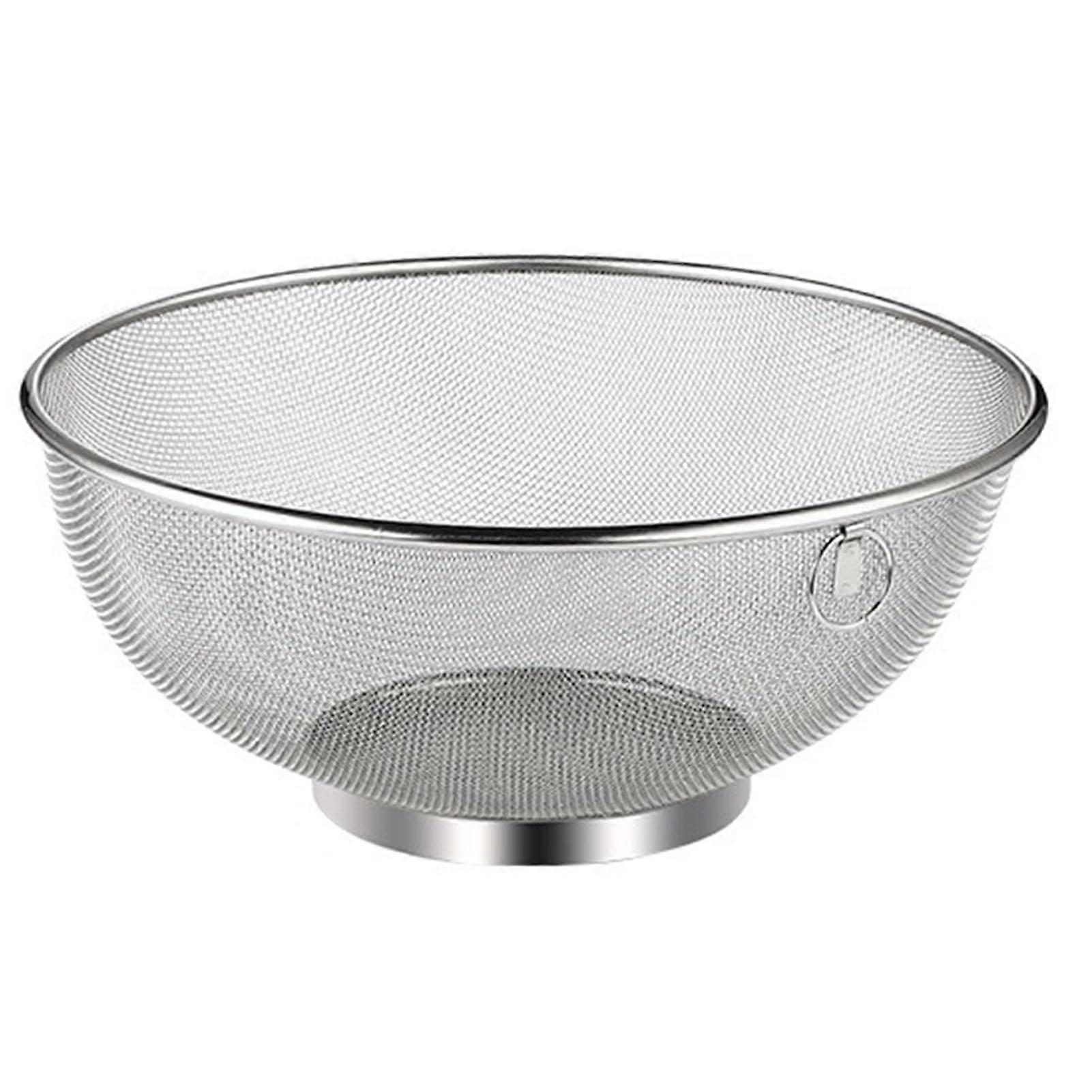 Stainless Steel Strainer, Fine Mesh Strainers and Strainers, Versatile Pasta Strainer with Sturdy Base, Strainer for Washing Rice in the Kitchen