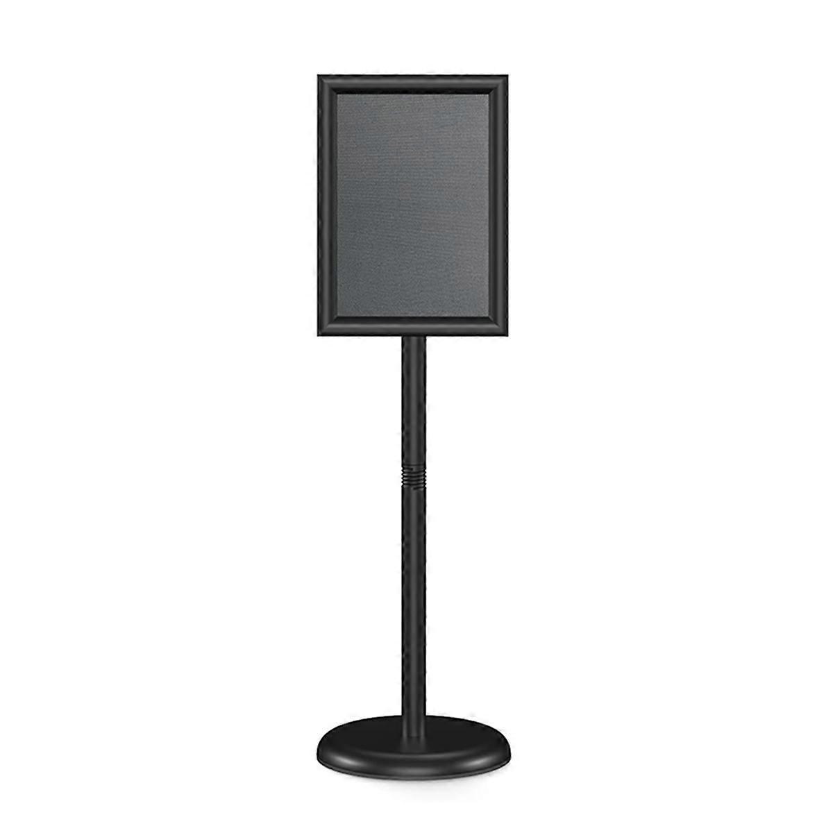 Sign Holder Stand 8.5x11 Inch Adjustable Floor Standing Sign Holder - Signage Stand with Snap-Open Frame Display