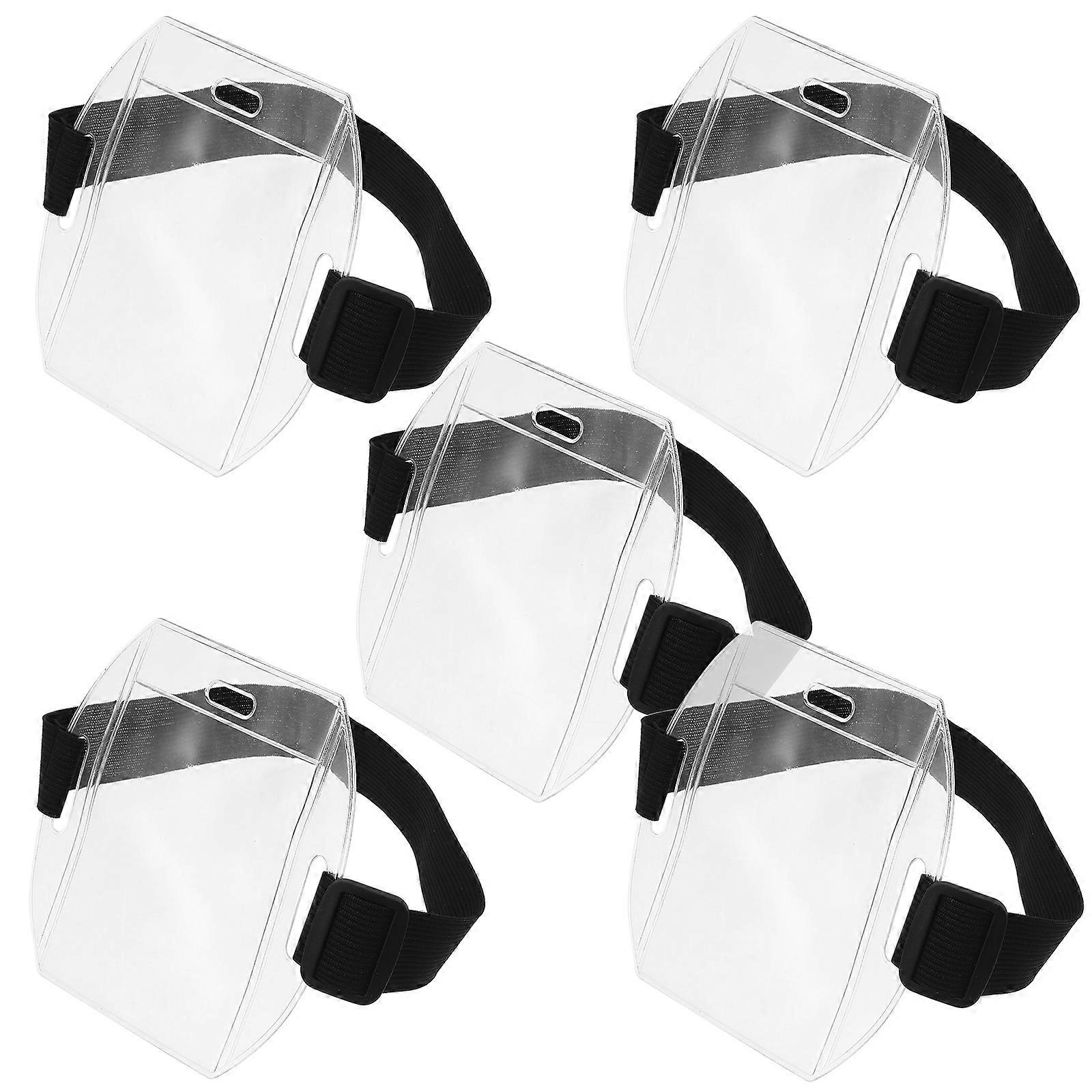 Badge Storage Easily Accessible Professionals Identification Display 5Pcs Black