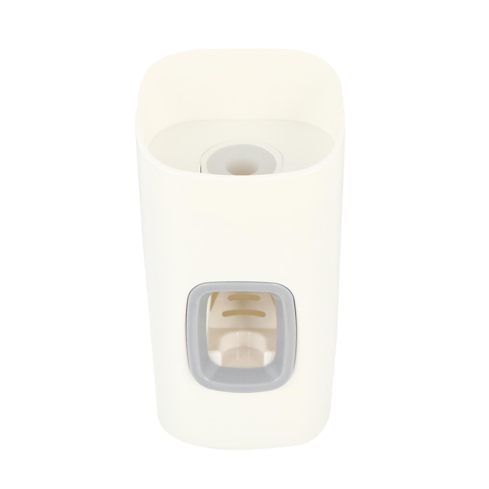 Toothpaste Squeezer Dispenser Automatic Squeezing Extraction No Direct Touch White 14x8cm ABS Advanced Pump Technology 1Pack