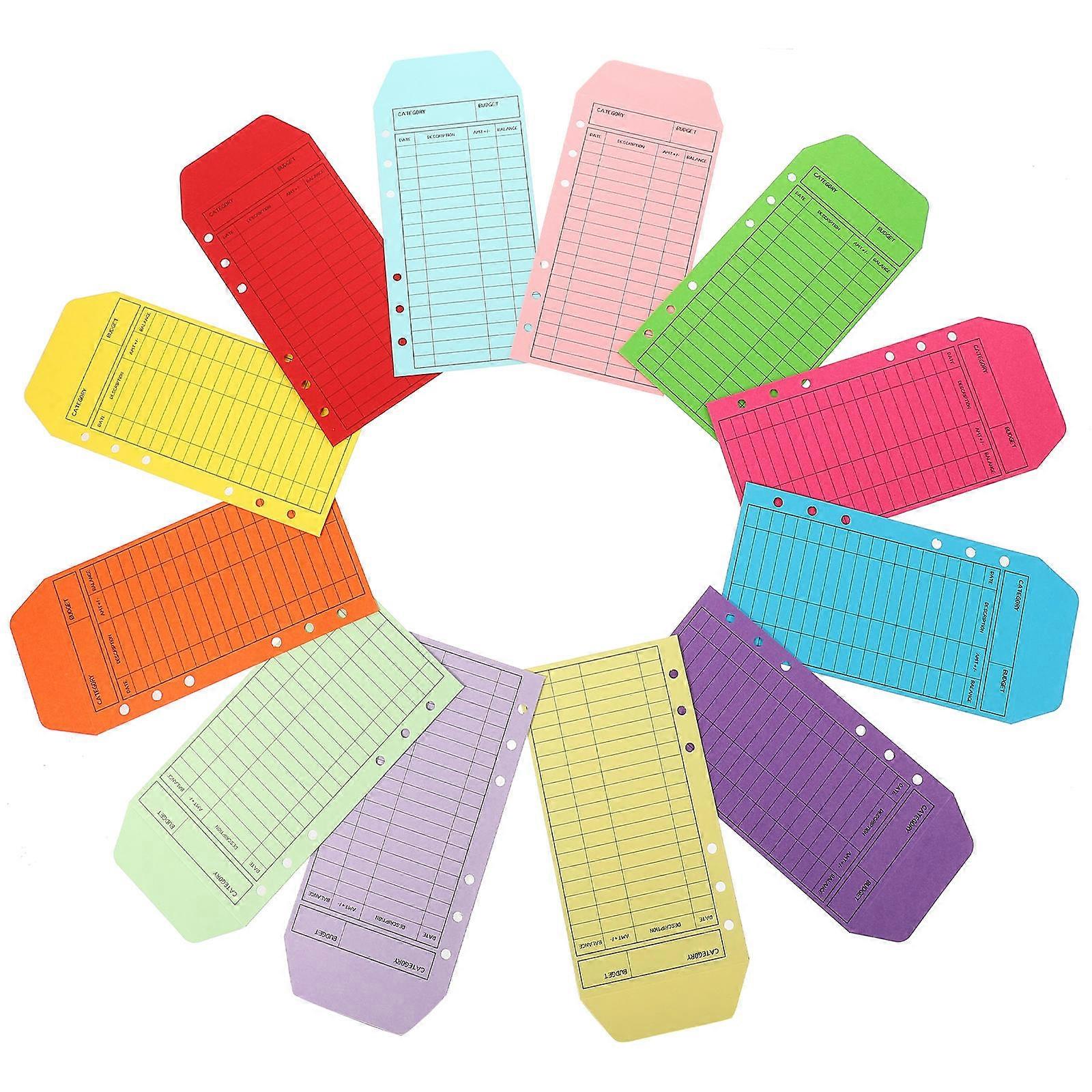 Blinder Budget Envelops Financial Tracking Festival Rectangular 12Pcs