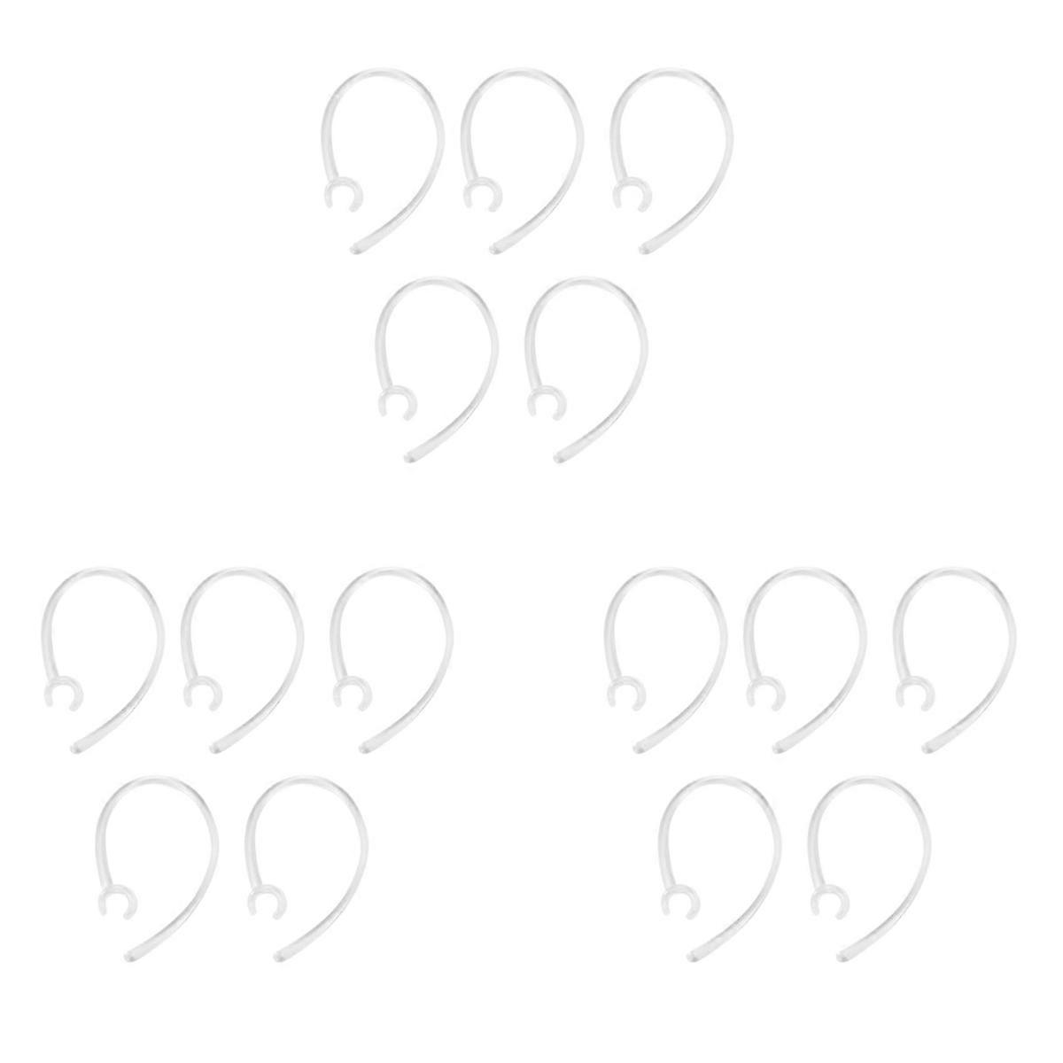 5x Small Clamp Bluetooth Ear Hook Loop Clip Replacement Clear