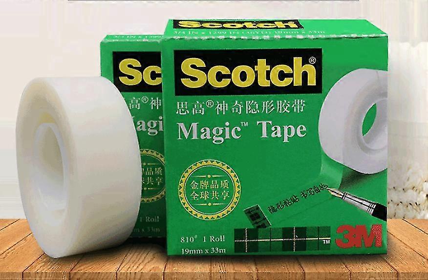 Invisible Tape - 3 Rolls - 19mm x 33m - All-round tape for Repair, Marking and Sealing Documents