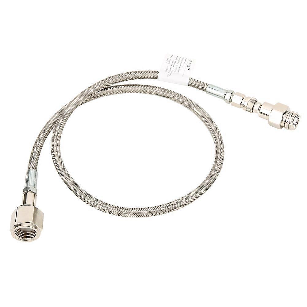 W21.8-14 CO2 Cylinder Direct Adapter Hose, 1m/3.3ft, Silver, for SodaStream