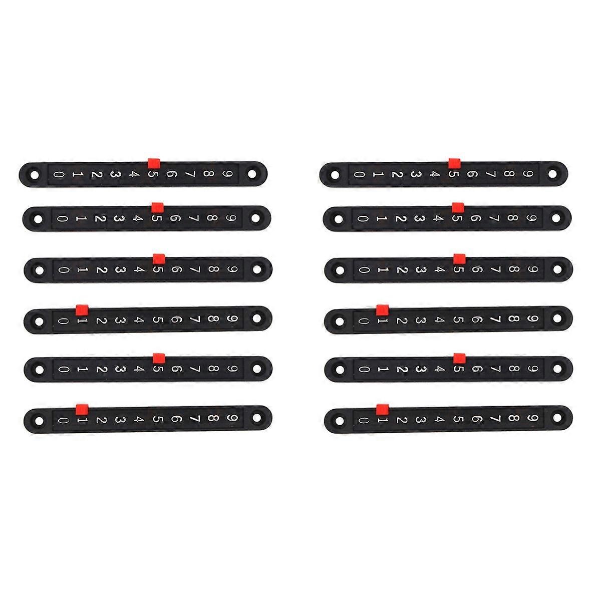 12Pcs Soccer Tabletop Scoreboard Mini Snooker Score Board Scorer Pointers and Number Strip Table Gam