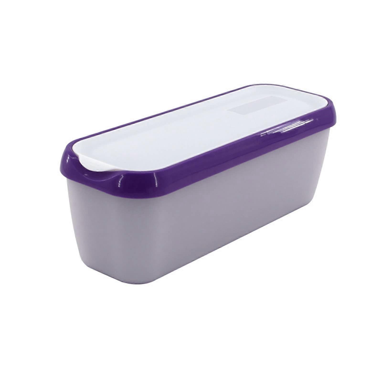 Reusable ice cream containers for homemade sorbets, yogurt, or stackable storage containers