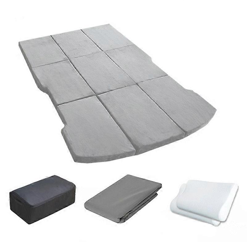 For Tesla Model Y 3 Memory Foam Mattress Tri-fold Splicing Car Sleeping Mat with Storage Case, Bedsp