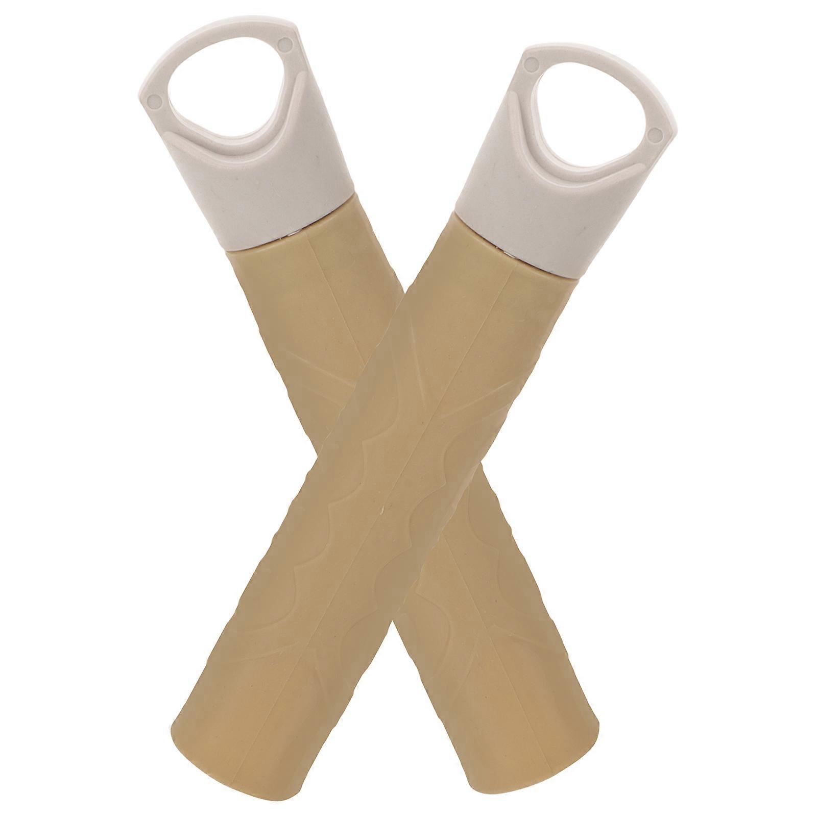 Dustpan Pole Handle Grip Broom Handle End Cap Replacement Plastic Handle Mop Handle End Cap Household Use 13.30X2.40X2.40CM 2Pcs