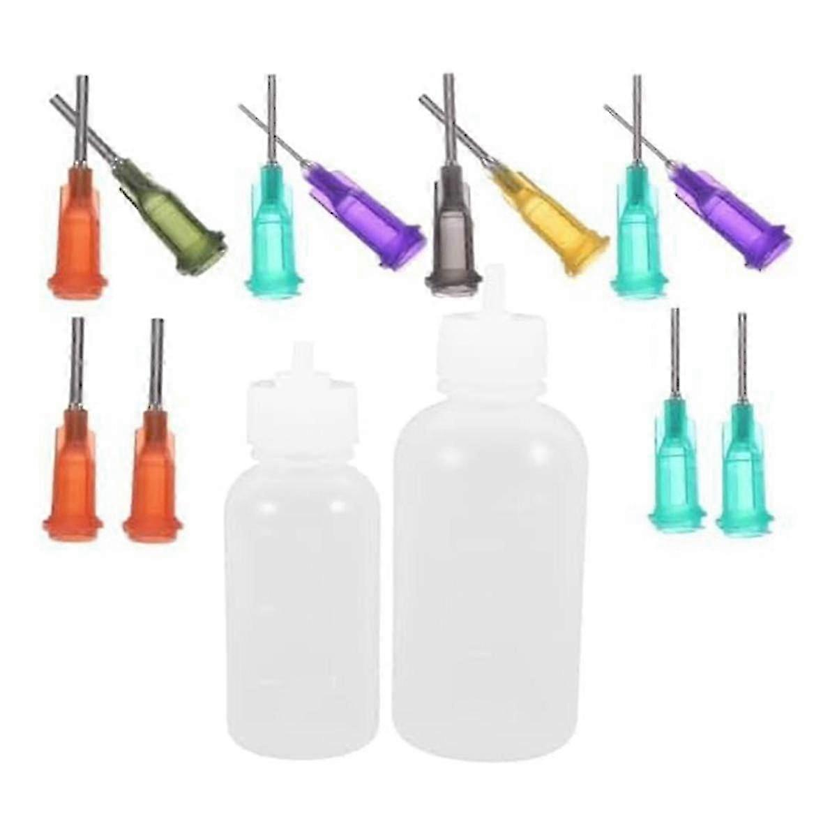 Silicone Free Glaze Needle Bottle Applicator Craft Pottery Glaze Bottles Precision Tip Applicator B--As Shown