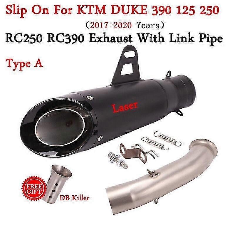 For Compatible Motorcycles with Modified Mid Link Pipe Connecting 51mm Muffler