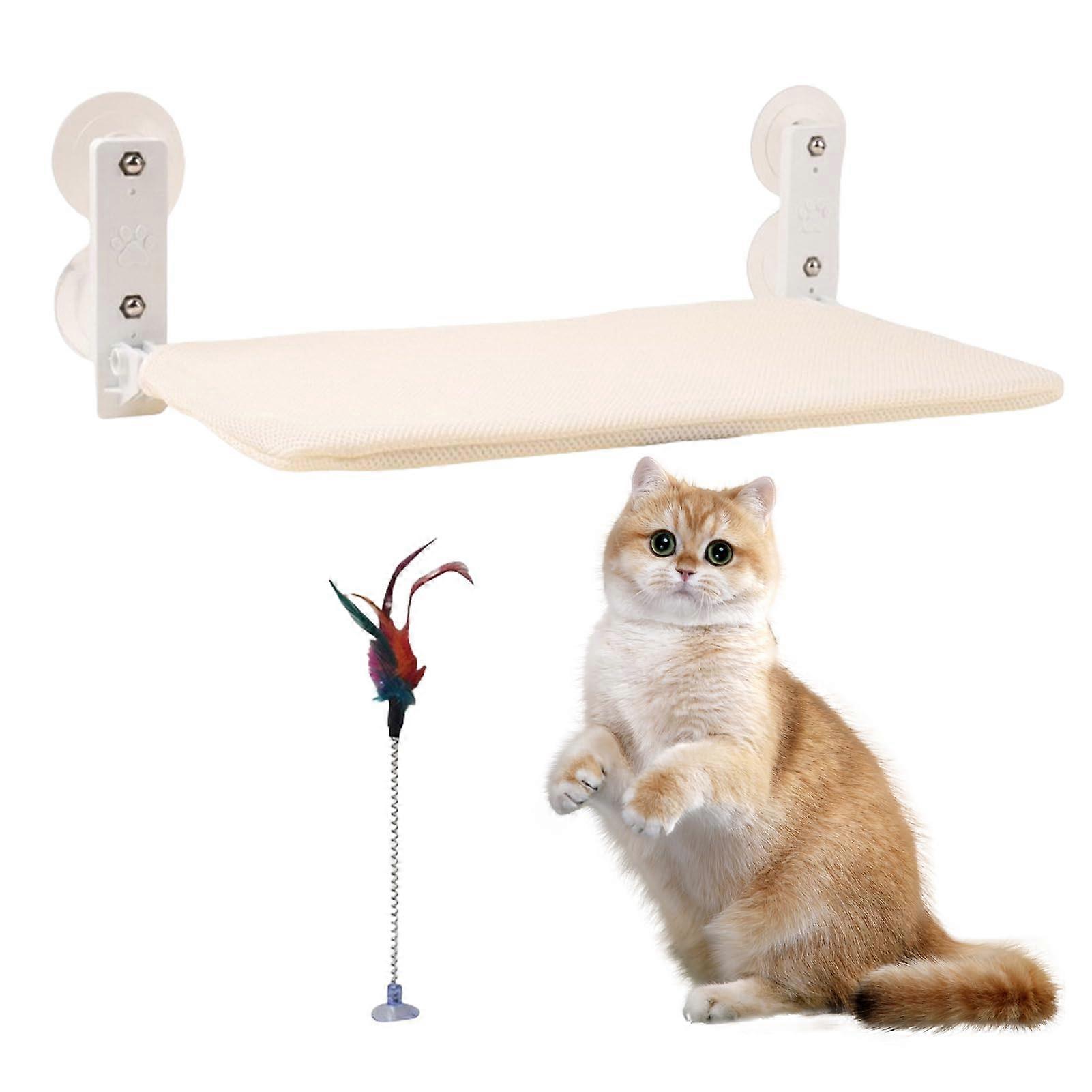 Cat Hammock Window Seats for Cats 45 x 30 cm / 52 x 30 cm Foldable Cat Bed Window with Stable Suction Cups up to 18 kg (45 x 30 cm) 45x30cm