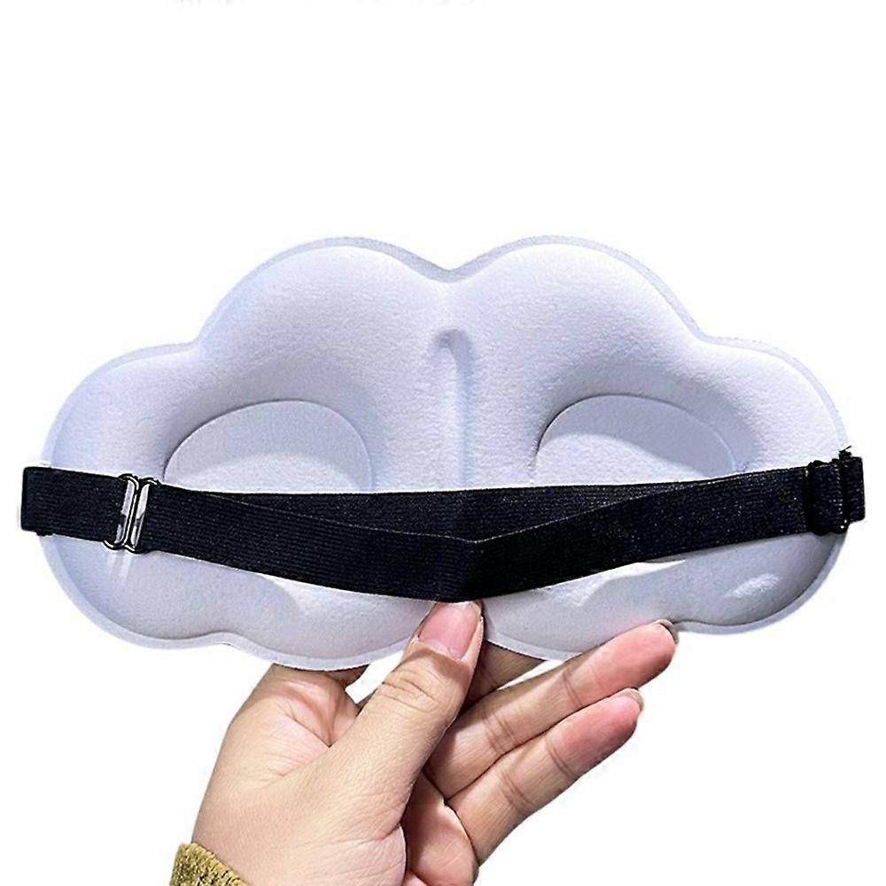 3D Cloud Shape Eye Mask Light Breathable Ice Silk Eye Protection Cover for Sleep Comfort
