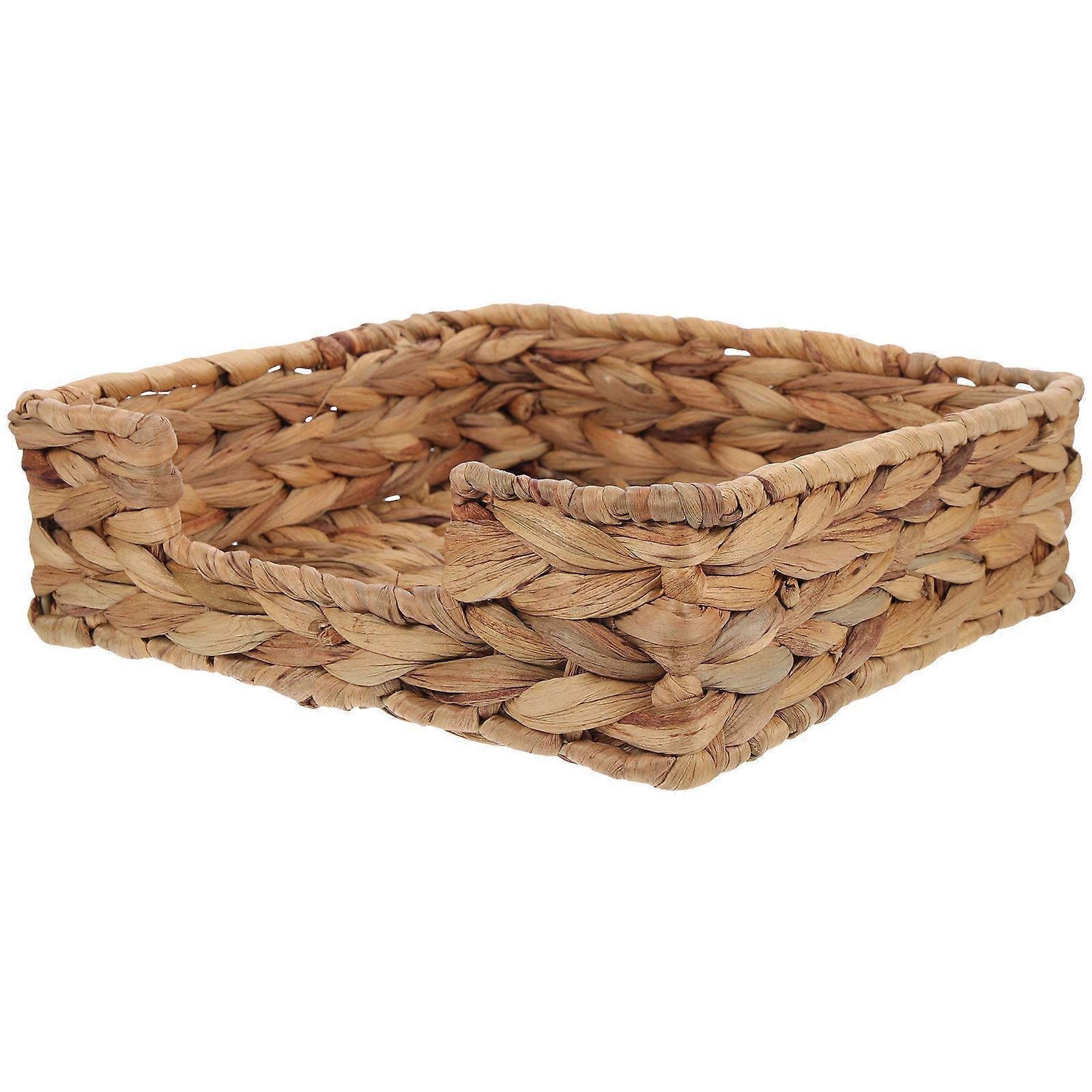 Handwoven Rustic Tissue Box Holder for Napkins & Towels – Natural Home Decor Storage for Nature Enthusiasts