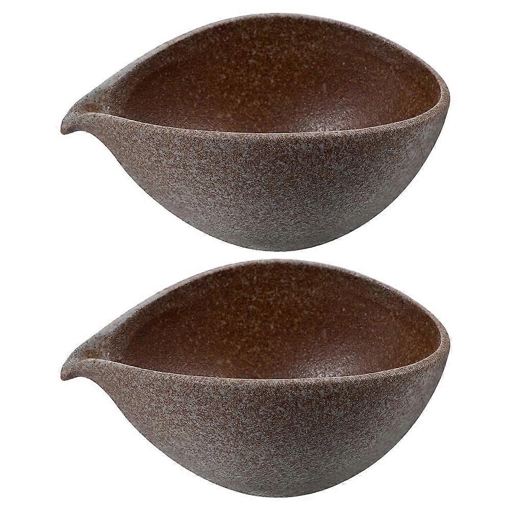 Ceramic Tea Set Japanese Style Porcelain Tea Cups Aroma Release For Tea Lovers 2Pcs