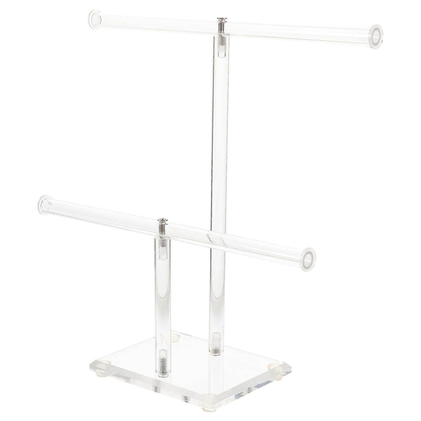 Necklace Rack T-Shaped Necklace Jewelry Rack Elegant Display Needs Acrylic Storage 1Set
