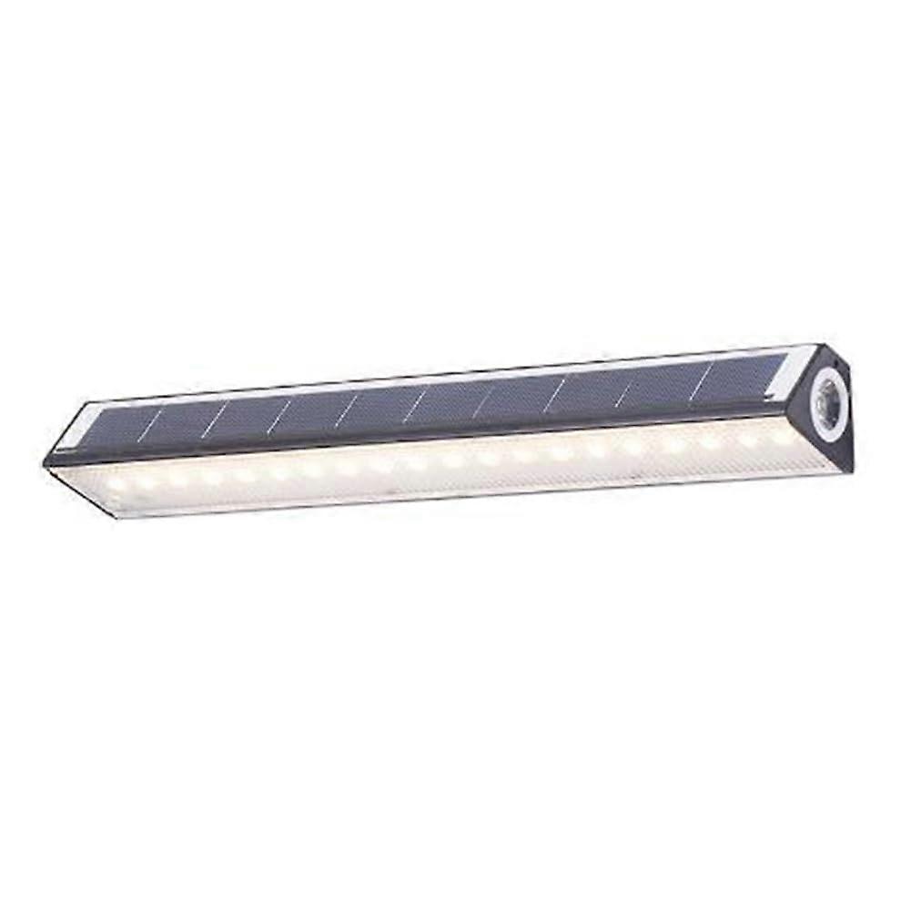 Solar Light, Waterproof Wall Light with USB Port and LED Light Source, 4Level Dimming with Hanging Downlight for Fence Porch (33.5cm)