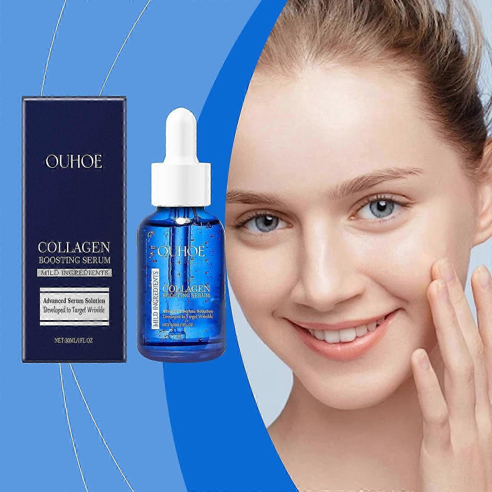 Collagen Boosting Serum 30ml for Reduce Fine Lines, Tighten Skin, Anti-Aging, Skin Brightening, Hydrating, Smooth