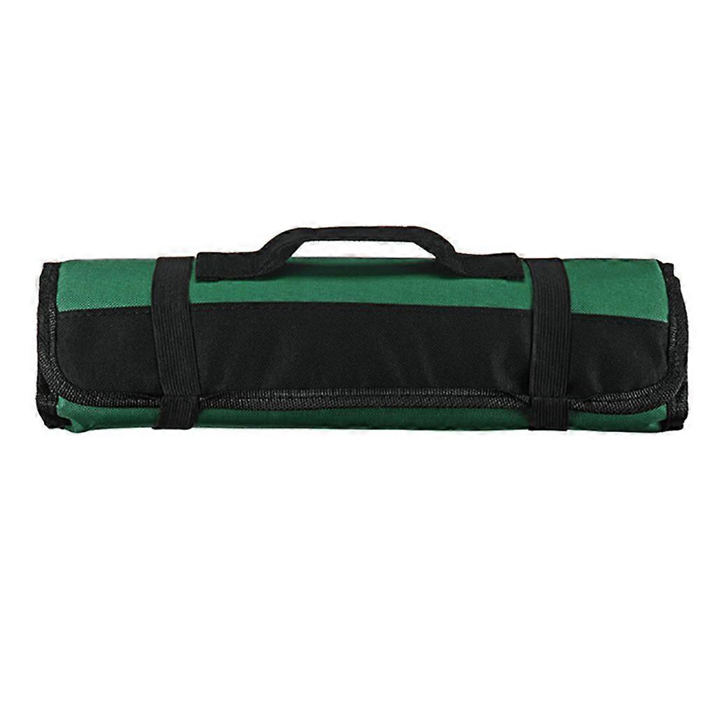 Portable 22 Bags Cooking Chef Knife Roll Bag Storage Bag Portable Case - Green