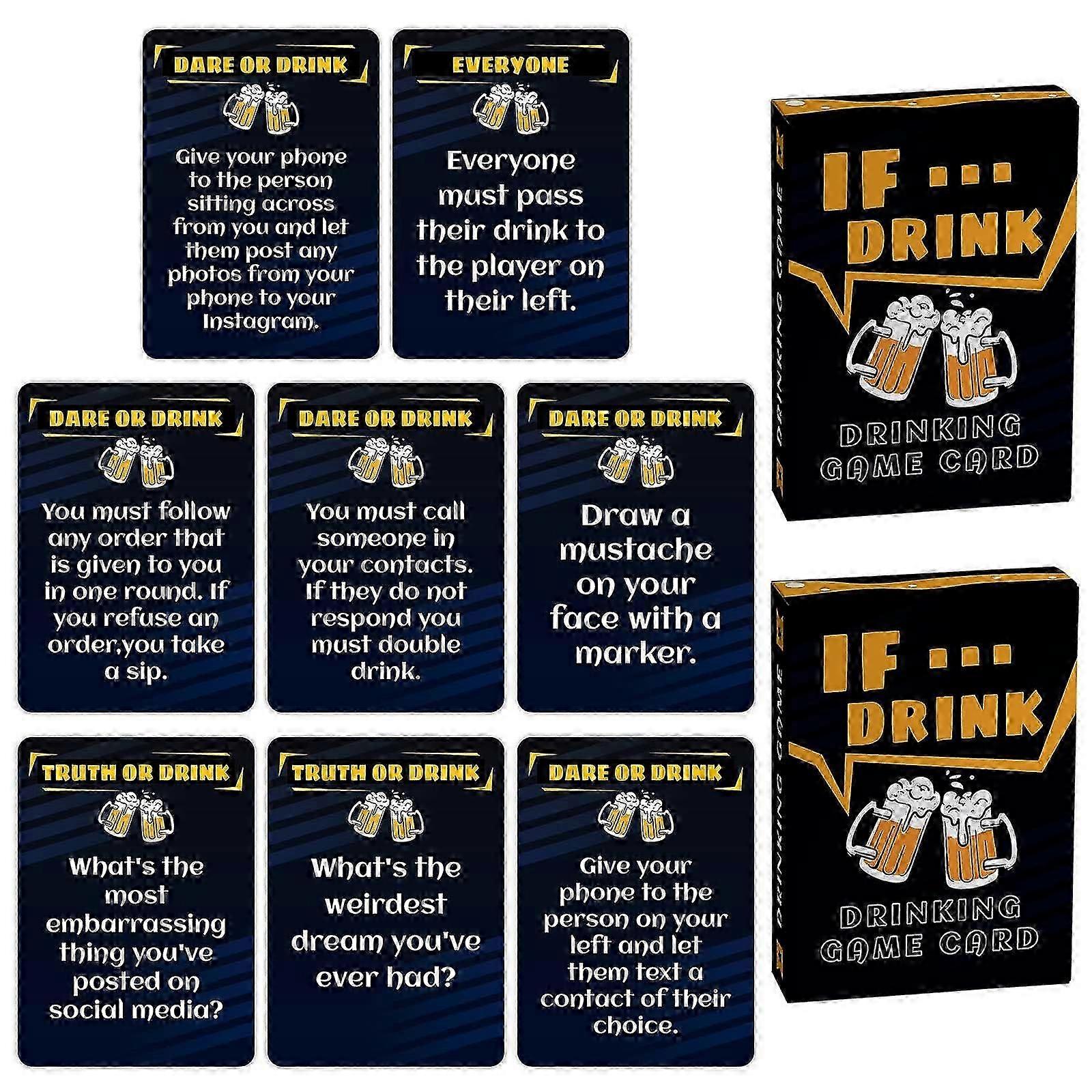 Multiplayer Party Drinking Cards  Fun Interactive Game for Family, Friends, and Colleagues