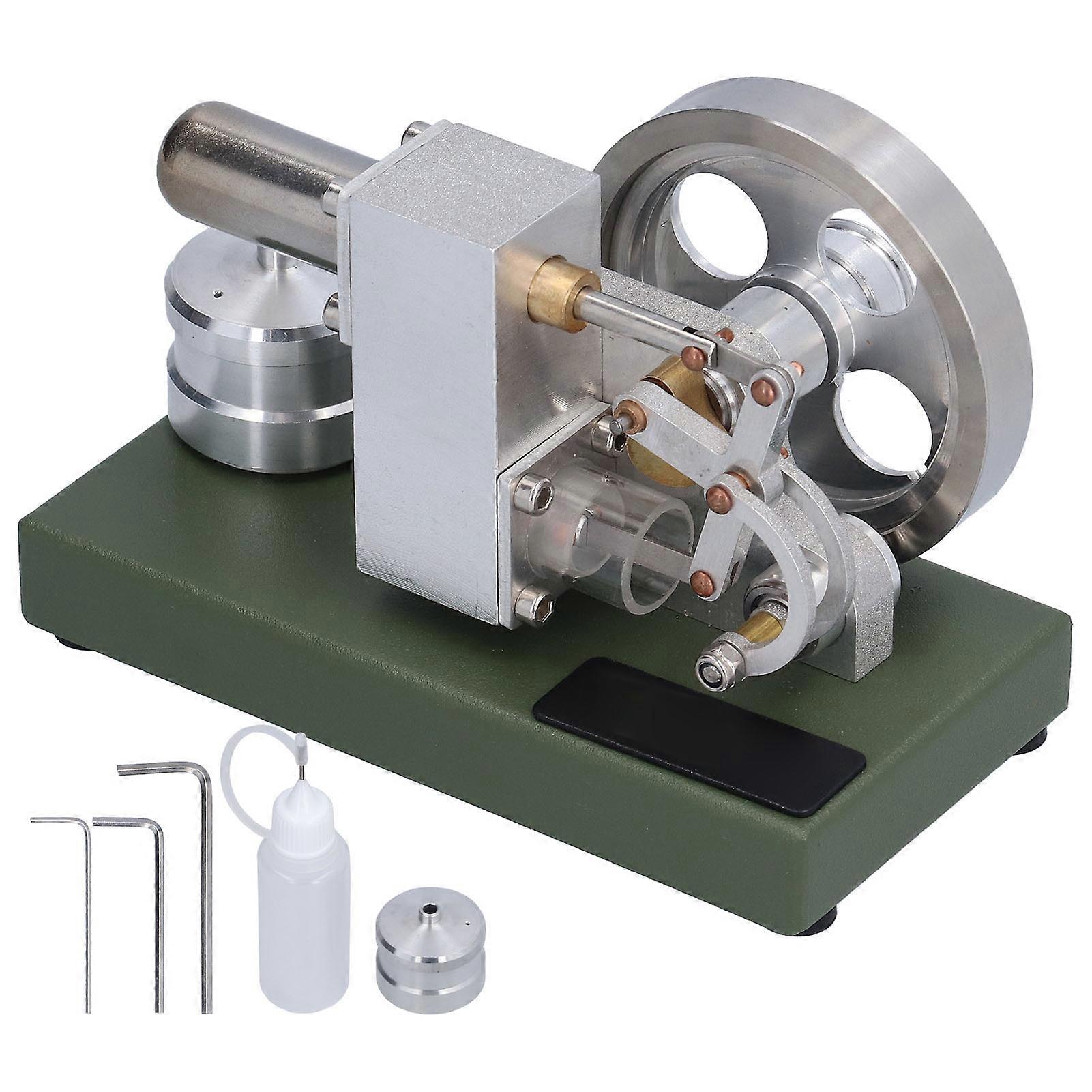 DIY Stirling Model Aluminum Alloy External Combustion Engine Physics Science Teaching Supplies