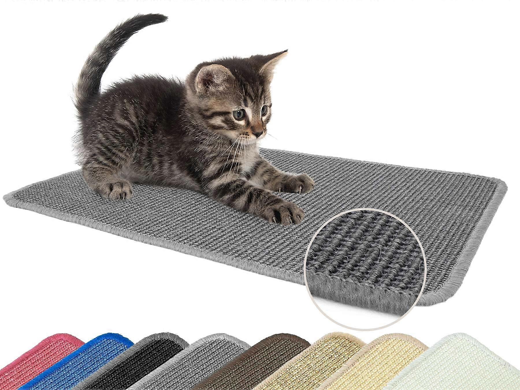 Primaflor – Ideas in Textile Cat Scratching Mat – Sisal Mat – Suitable for Underfloor Heating – Sisal Carpet for Wall and Floor, 67 x 140 cm, Grey
