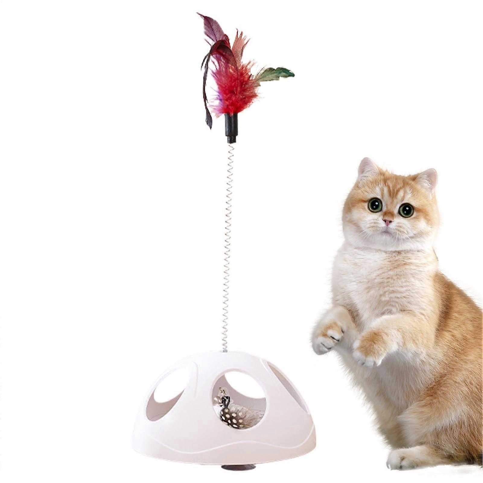 Cat Window Toy with Suction Cup  Feather for Training  Entertainment
