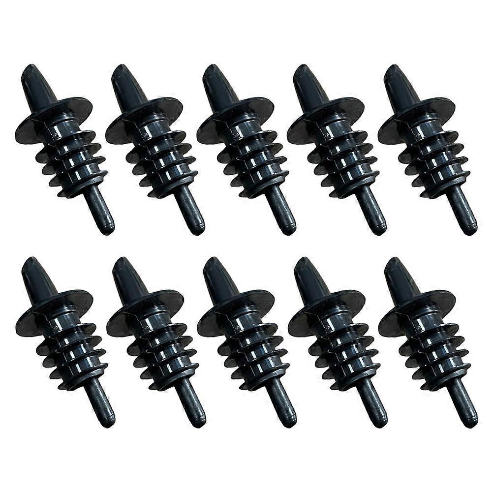 Tapered Pour Spouts Practical Pourers Home Use Black 8x3CM Pouring Liquids 10Pcs