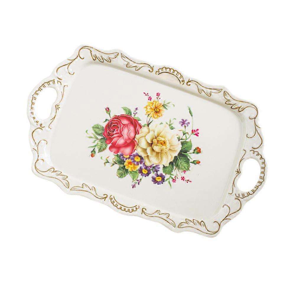 European Style Storage Tray Afternoon Rectangular Molded Fiber Drink Holding 1PC