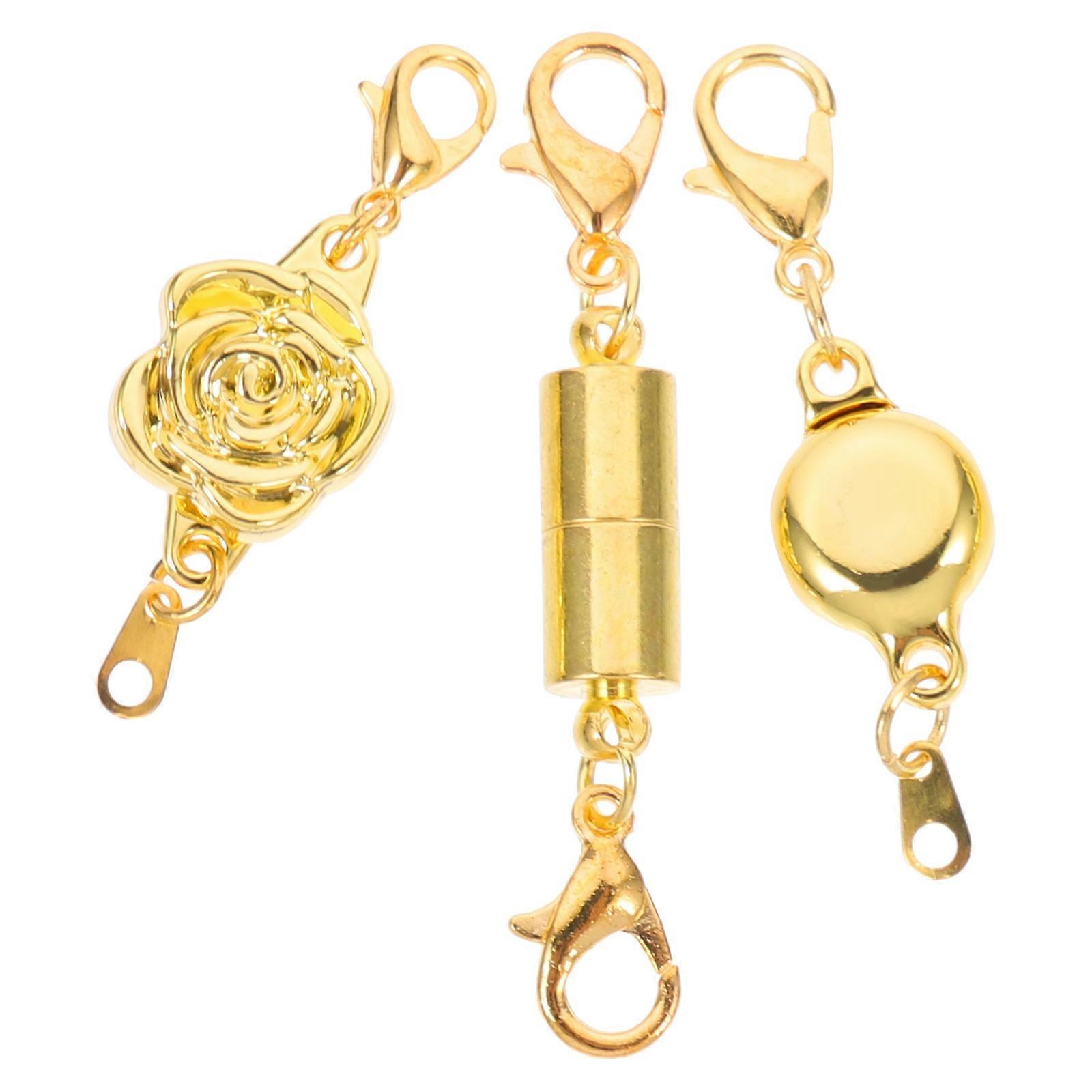 Magnetic Lobster Clasp Necklace Fastener Clasps 6Pcs Easy to Wear and Take Off For Diy Crafts