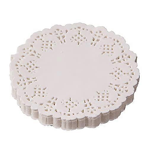 Πακέτο 100 Doilies δαντέλα χαρτιού, 4,5 ιντσών γύρο για γάμο, γενέθλια, τούρτες