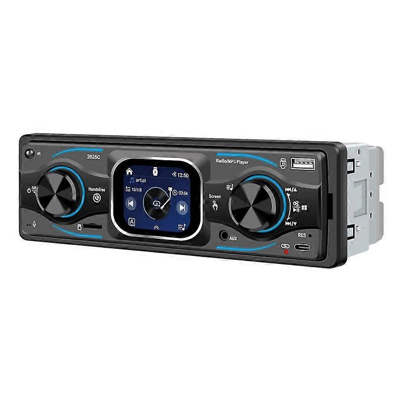 Car Stereo Single Din Bluetooth USB AM/FM AUX Steering Wheel Control Hands-Free Calling