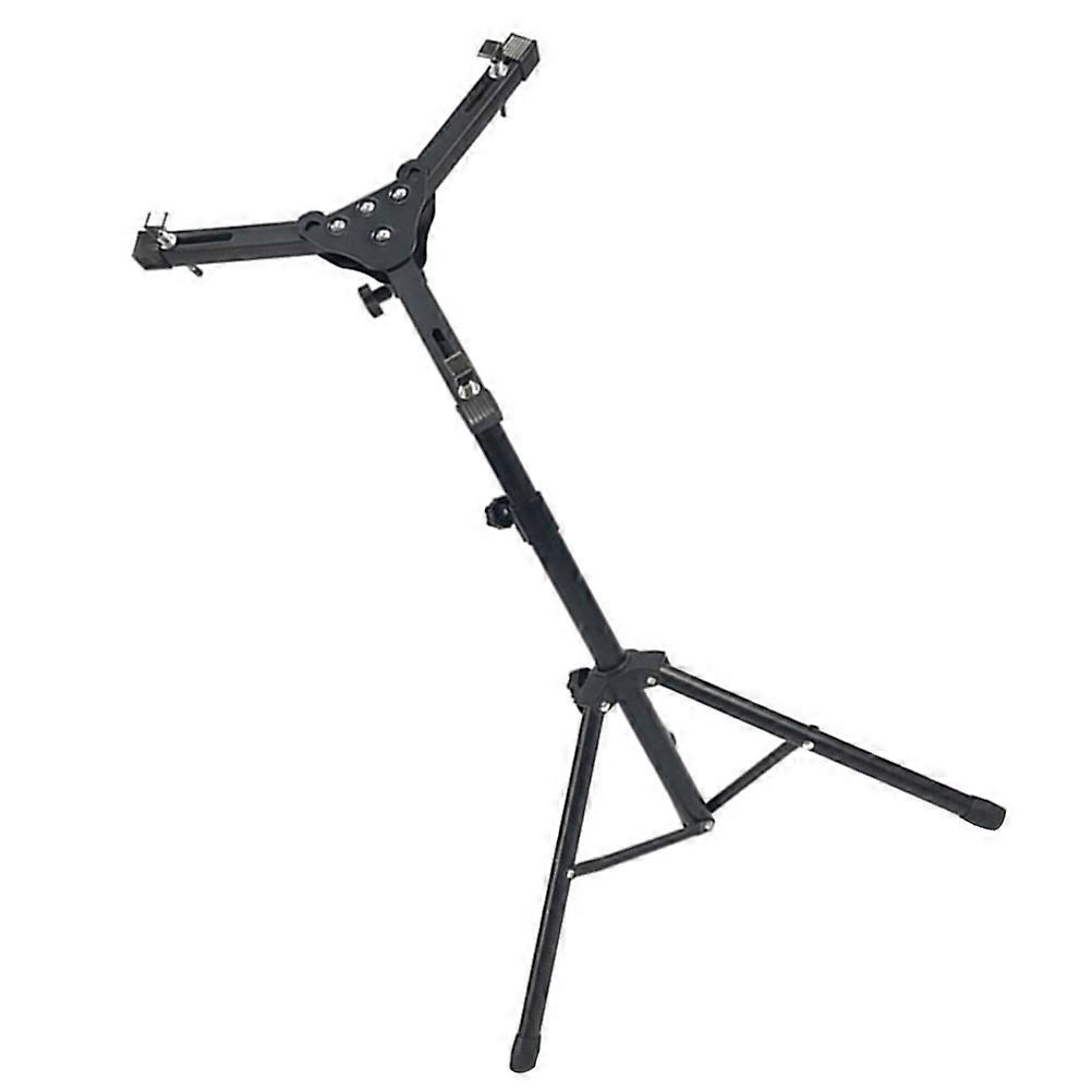 Adjustable Snare Drum Stand for Practice Pad Rack Made of Durable Iron and ABS Black Storage Use 1Pc
