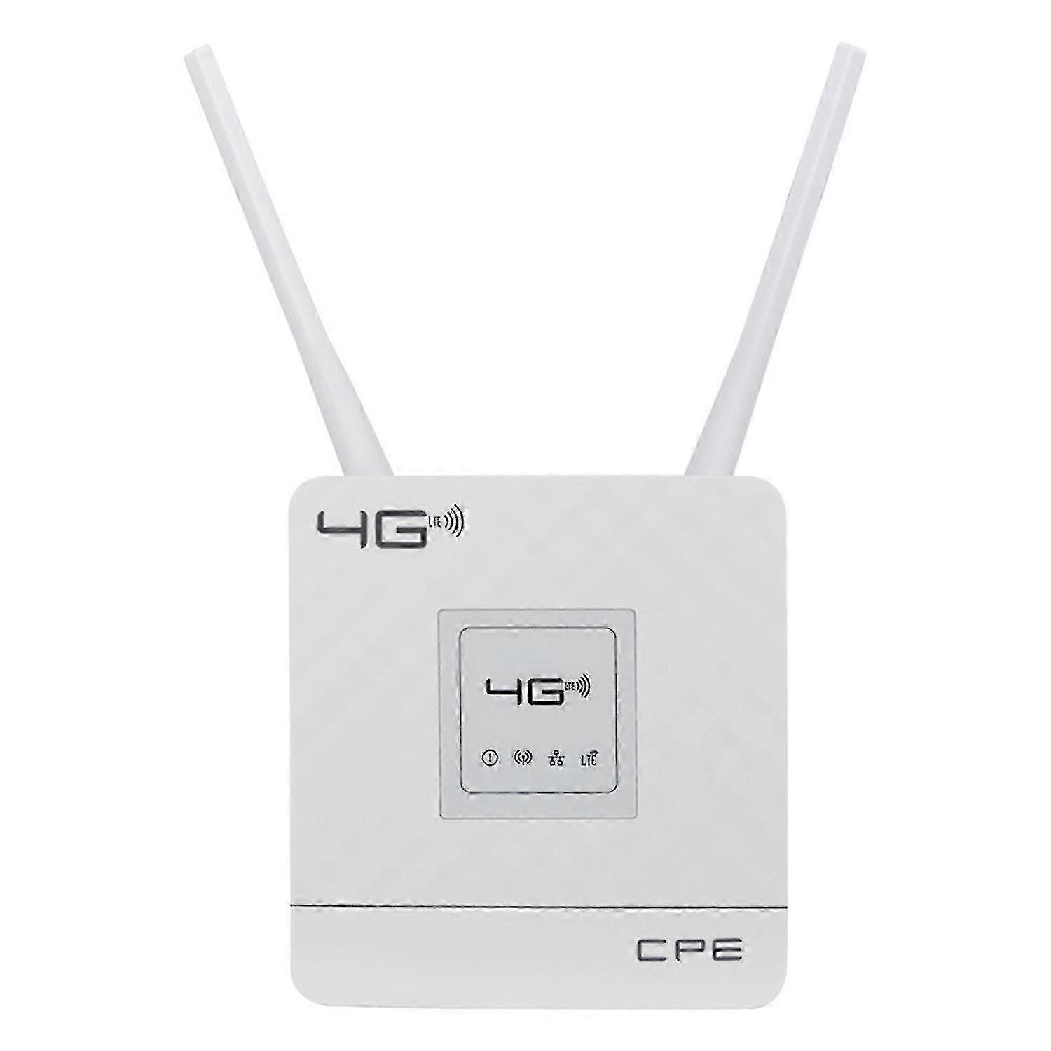 150Mbps LTE Wireless Router with External Antennas - 4G CPE WiFi Modem with RJ45 Port & SIM Card Slot for High-Speed Internet