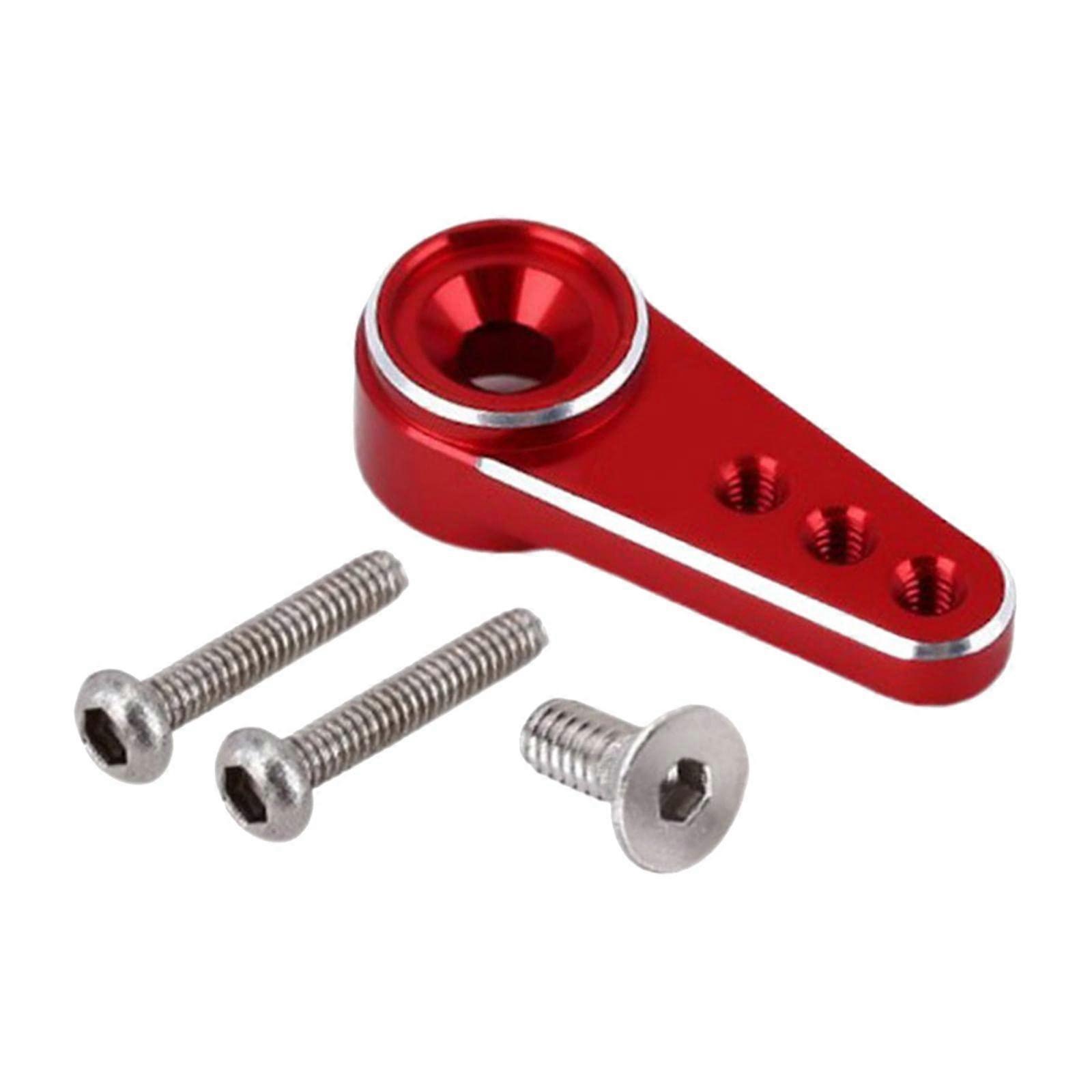 1:24 15 Teeth Servo Arm Horn Replacement for Axial SCX24 Axi00002 Model Buggy DIY, Red