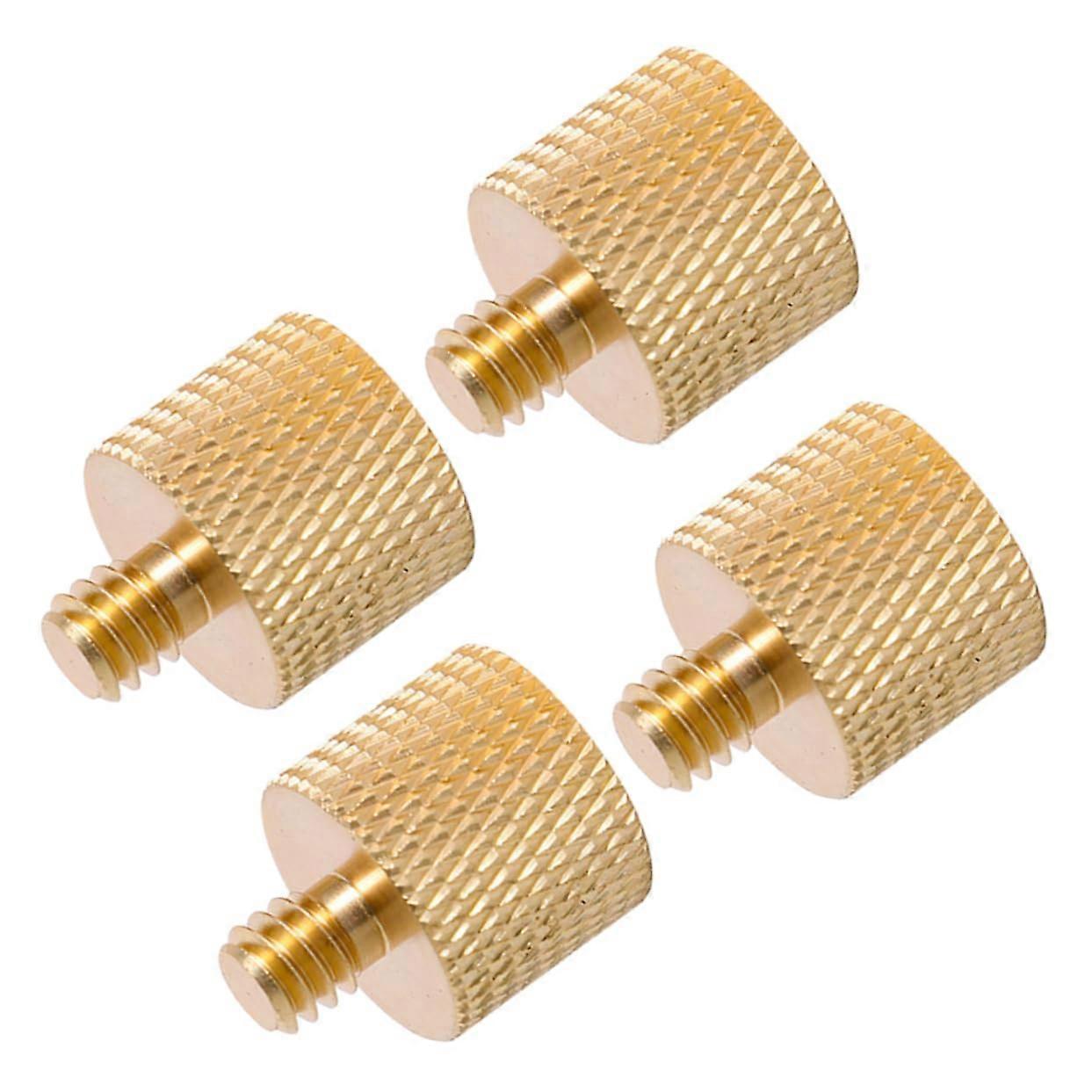 4 pieces 3/8 inch to 1/4 inch screw adapter for camera tripod stand mount made of material