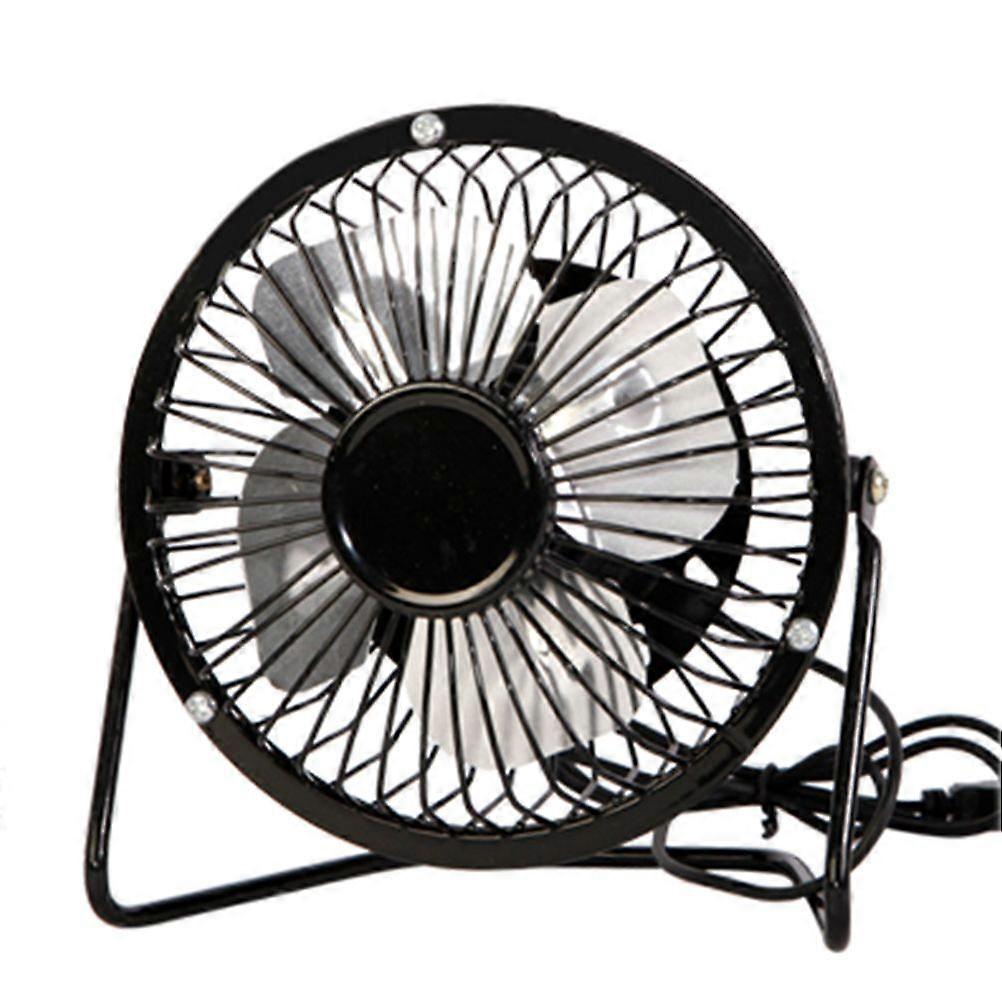 4'' USB Mini Table Fan Portable High Velocity Cooling Fan for Dorm Office Table (Black)