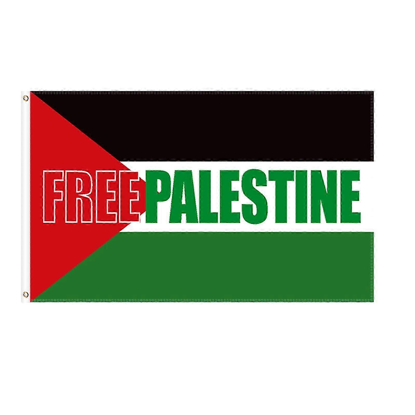 سلسلة علم فلسطين الفلسطيني المطبوعة علم البلد البوليستر ، ألوان نابضة بالحياة في الأماكن المغلقة أو في الهواء الطلق ، حلقات نحاسية بوليستر متين أكثر سمكا