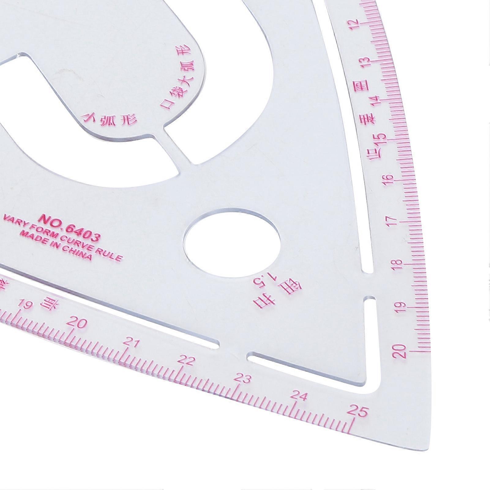 Sleeve Curve Ruler Plastic Tailoring Sewing Button Positioning Proofing Clothing Design Tool