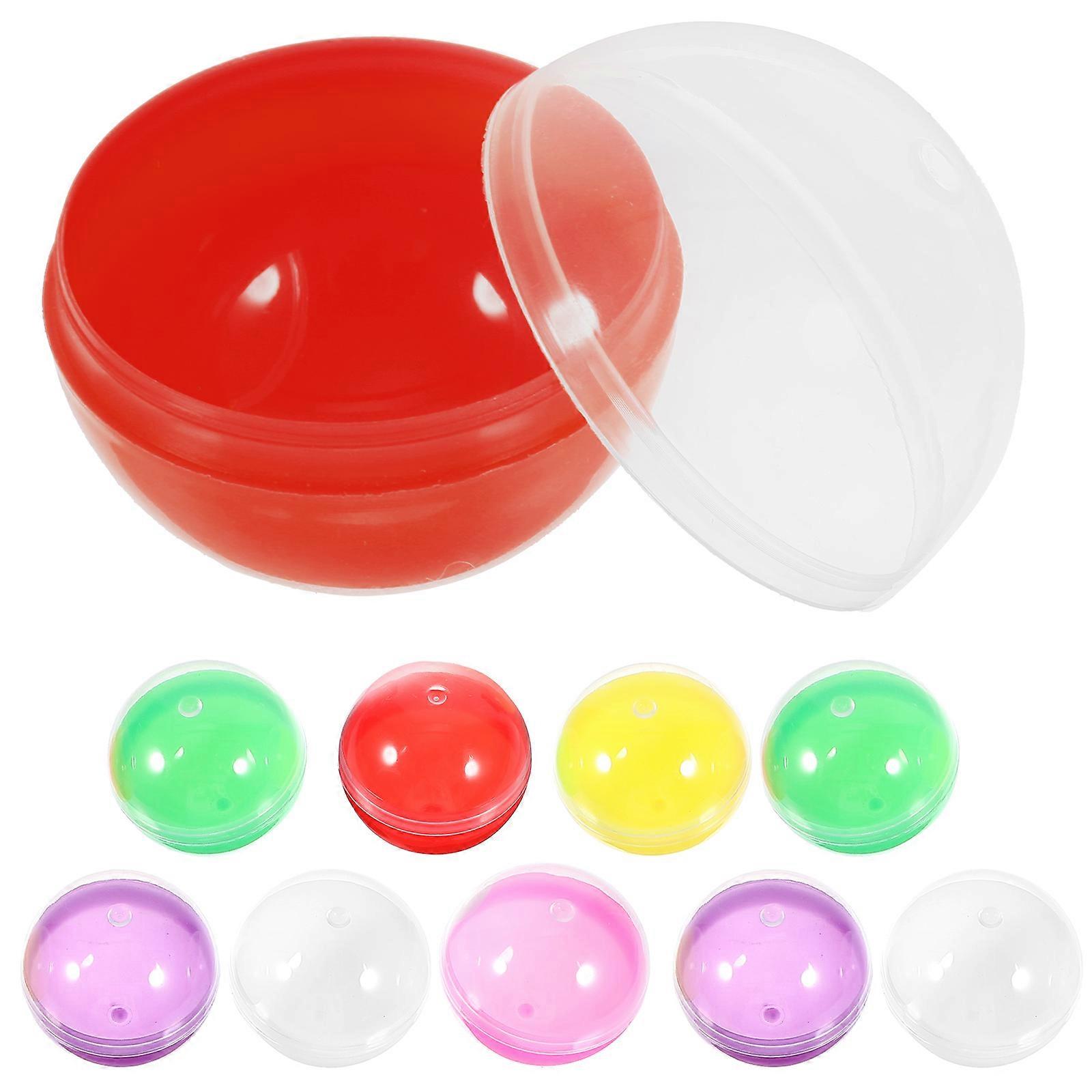Plastic Capsules Empty Balls Colorful 2.80X2.80X2.80CM Display Birthday Party Use 50Pcs