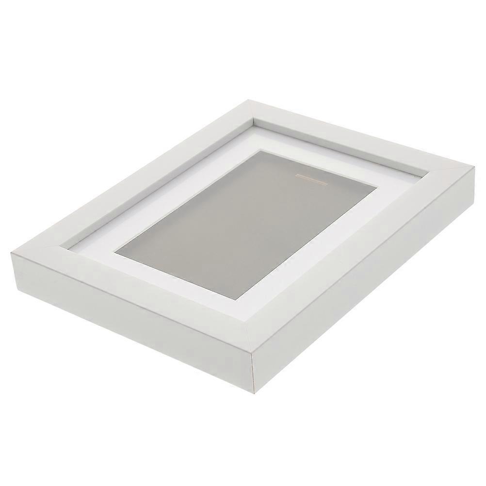 White Resin Medal Display Case for Decoration Durable Scratch Resistant Fits Home Office 6.3 Inches
