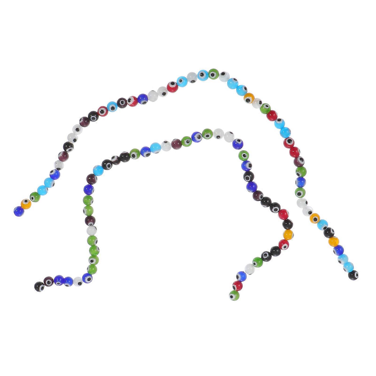 Simulation Eyeball Loose Beads Decorative Set for DIY Jewelry Crafting and Halloween Decoration Projects Mixed Color