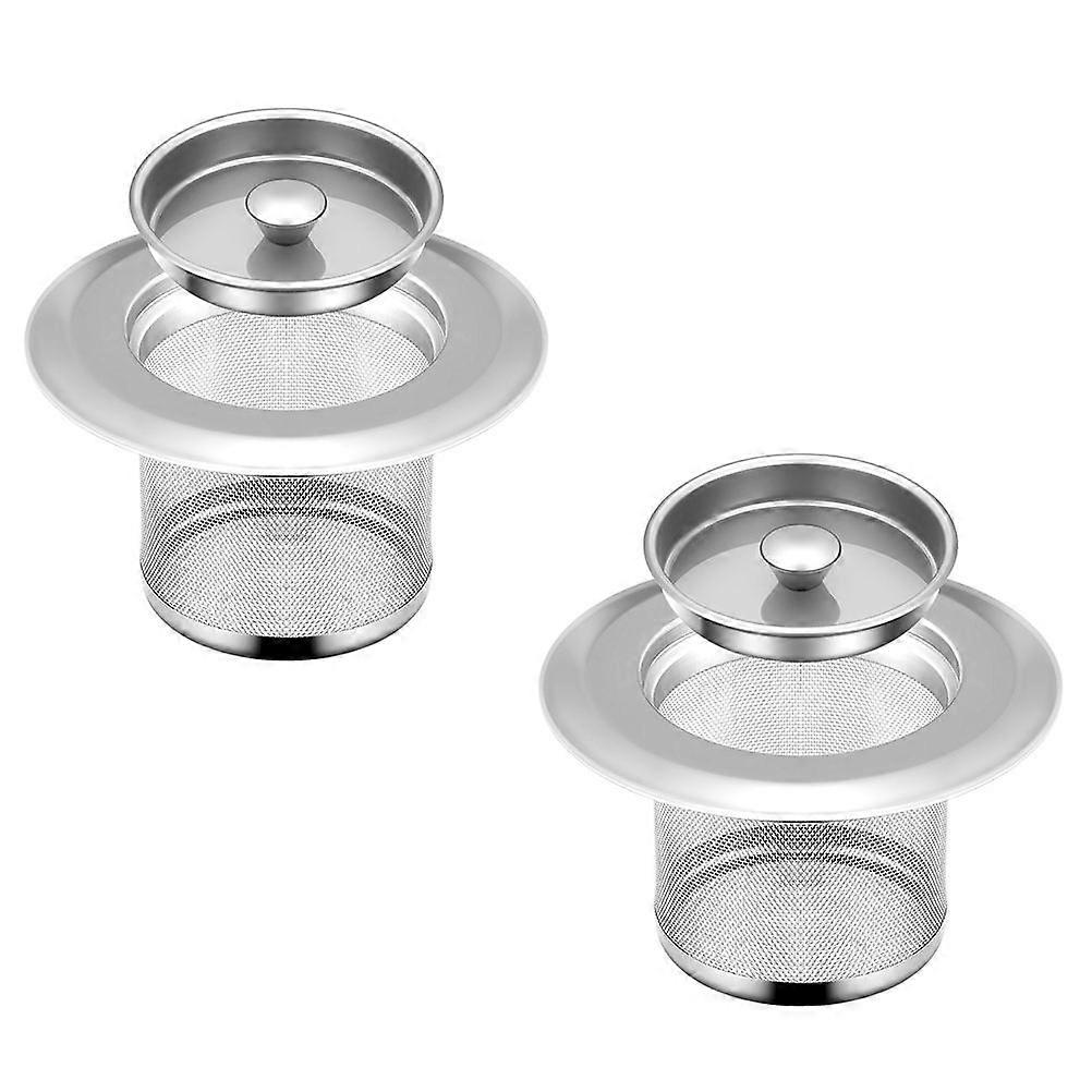 Mesh Kitchen Sink Strainer For Household Users Efficient Clogging Shield 2 Sets