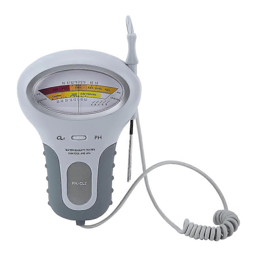Water Quality Tester PH/CL Meter CL2 Chlorine Tester Water Detector for Swimming Pool Aquarium