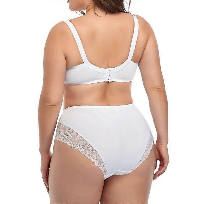 Floral Lace Lingeries For Women Plus Size Bra Set D Cup XL 2XL 3XL 4XL 5XL 6XL Full Cup Bras And Ultra Thin Underpants