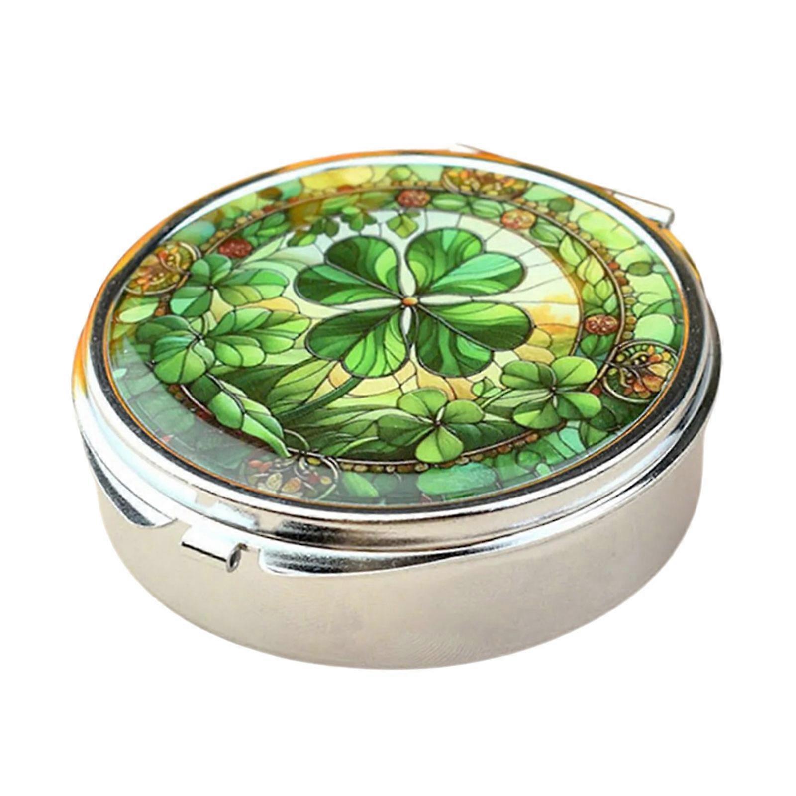 Multifunctional Travel Jewelry Box with Mirror And Leak Proof Design Storage Container For Pills Accessories Multicolor